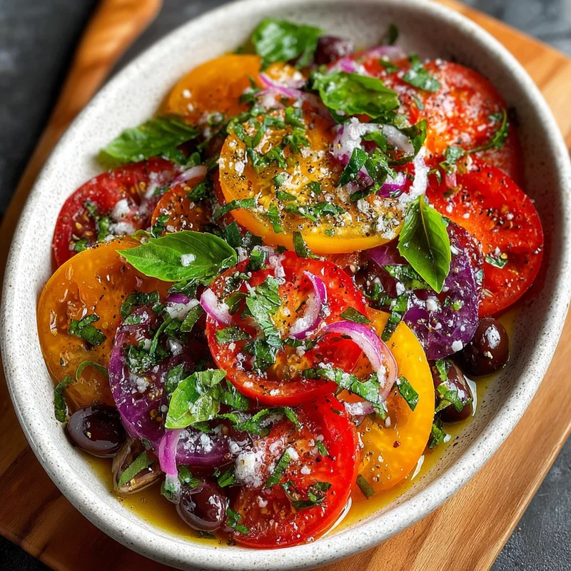 Easiest Fresh Heirloom Tomato Salad: Quick Summer Side Dish